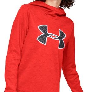 Under Armour Red Hooded Sweatshirt